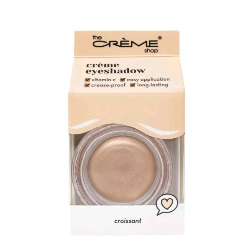 The Creme Shop Cream Eyeshadow (Croissant) Vit E Crease-Proof New